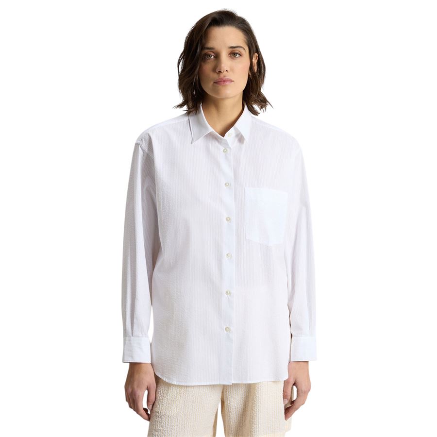 Camicia in cotone seersucker da donna Woolrich | CFWWSI02138887